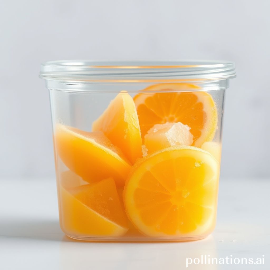 Preserving Orange Juice Effective Freezing Techniques in Plastic